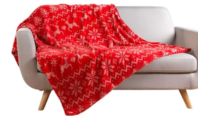 Image de Plaid flanelle + poche pour pieds Holly
