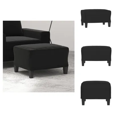 Produktbild von vidaXL Fußhocker Schwarz 60x50x41 cm Mikrofasergewebe -  Polsterhocker
