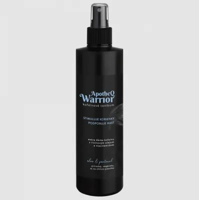 Obrázek produktu pro Warrior by ApotheQ Kofeinové tonikum proti vypadávání vlasů 250 ml