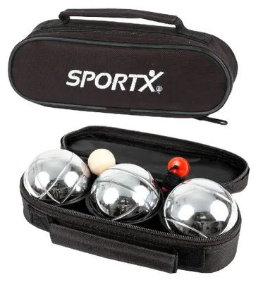 Zdjęcie produktu dla SportX 2004061, Gra Boccia/Boggia, Szary, Metal, Chłopak, dziewczyna, Hiszpański, Włoski, Francuska, Niemiecki, Holenderski, Angielski, Niemiecki, Holenderski, Angielski, Hiszpański, Francuska, Włoski