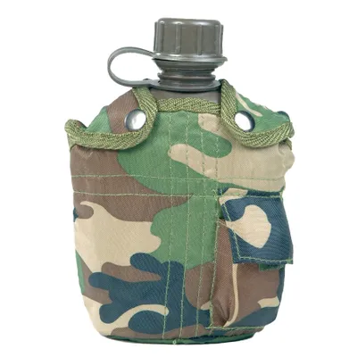 Produktbild von US Plastik-Feldflasche mit Bezug woodland