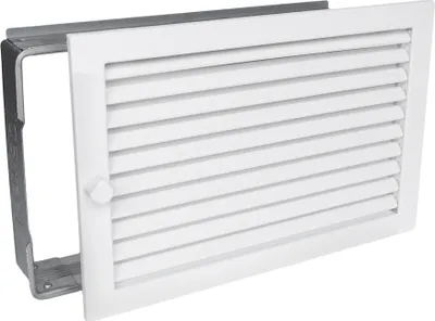 Produktbild von Warmluftgitter WG 3523 W Lüftungsgitter Weiss 350 x 230mm Zuluft Abluftgitter