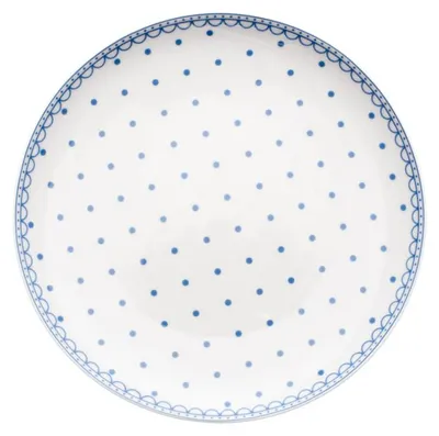 Produktbild von Thun 1794 Flacher Teller, 26 cm, tschechisches Porzellan, blaue Punkte, Thun