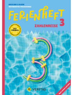 Obrázok produktu pre Mathematik Ferienhefte - Zahlenreise - 3. Klasse Volksschule - Lehrplan 2023 - Ferienhefte mit eingelegten Lösungen