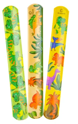 Produktbild von Dinosaurier Dino-Party Schnapp-Armbänder 12 Stück