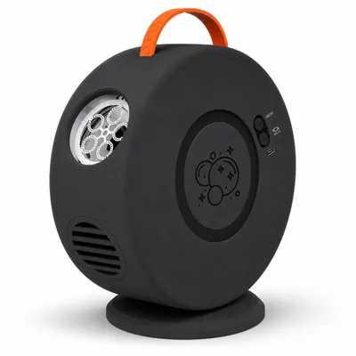 Produktbild von Seifenblasenmaschine Automatisch 90°/360° Drehbar, Elektrisches Blasenspielzeug schwarz