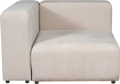 Produktbild von Sofa-Modul ‘Suldal’ Eckelement mit Armlehne links 110 x 109 x 68 cm Cord Beige