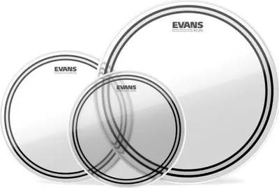 Image de Evans EC2SCLR-R 10-12-16 Clear Tom Pack Skirt with Damper Pads