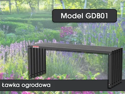 Zdjęcie produktu dla Ławka ogrodowa GDB01, 117 x 43,5 x 36 cm