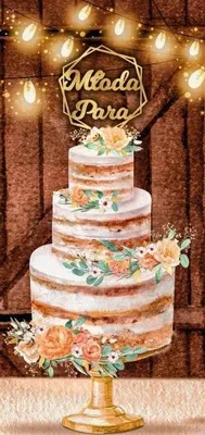 Image de Carte souvenir DL « Gâteau de mariage » - Henry