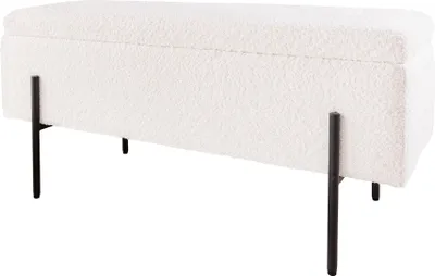 Produktbild von Bankspind LOFT 100cm Bouclé weiß