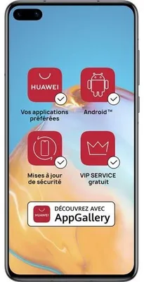Image de Huawei Smartphone P40 15,5cm (6,1 pouces), 8GB RAM, 128GB mémoire, couleur : noir