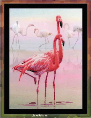 Produktbild von Riolis Kreuzstich-Set "Flamingo", Zählmuster