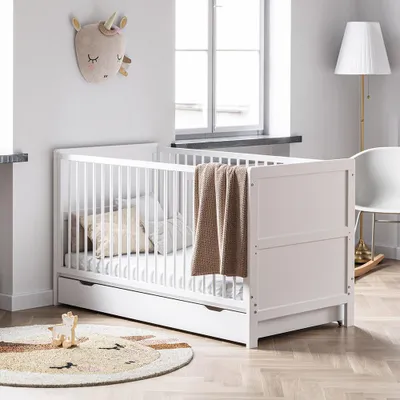 Produktbild von Petite Amélie Mitwachsendes Babybett Aurore 70x140 cm - Weiß