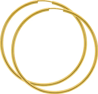 Zdjęcie produktu dla Kolczyki koła z żółtego złota próby 585, 5,0 cm, nr 371310484-1