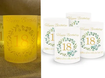 Productafbeelding van 16 stuks lichthoesjes voor tafellicht en theelichtje, windlicht en kaarsen, communie decoratie, tafeldecoratie, eucalyptus, 10 cm, doopdecoratie