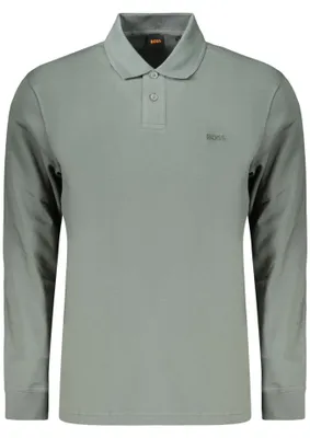 Imagen del producto de Polo De Manga Larga Para Hombre Boss, Color Verde