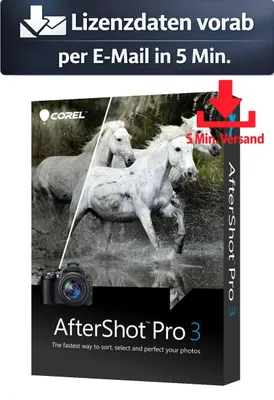 Produktbild von COREL AfterShot Pro 3 (1 Device - perpetual) ESD Bild, Video Audio 5 Min. Versand als Download per Mail
