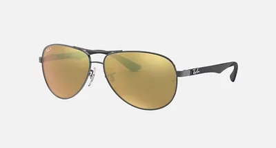 Zdjęcie produktu dla Ray-Ban RB8313, Dorosły, Uni , Aviator, Soczewki spolaryzowane, Włókno węglowe, S/M