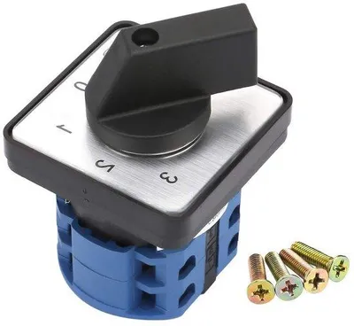 Image de Commutateur rotatif 660 V, 20 A, 4 pôles, universel