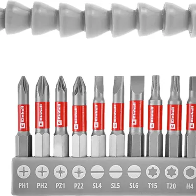 Produktbild von EINHELL Bit-Set, 133115, mit biegsamer Welle, 11-teilig