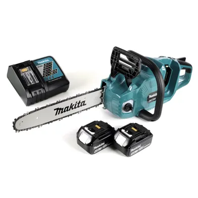 Produktbild von Makita DUC 355 RM2 Akku Kettensäge 36V ( 2x18V ) Brushless 35 cm + 2x 4,0 Ah Akku + Ladegerät