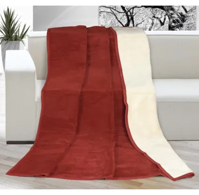 Immagine prodotto di Coperta Kira Plus letto matrimoniale 200x230cm terra/beige