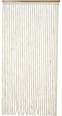 Produktbild von Bambus-Türvorhang - Naturfarben - Baumwolle - 90 x 180 cm