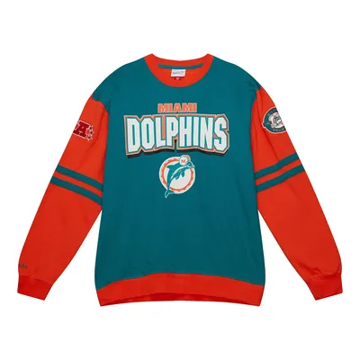 Produktbild von Mitchell & Ness Fleece Pullover PATCHES Miami Dolphins - XL