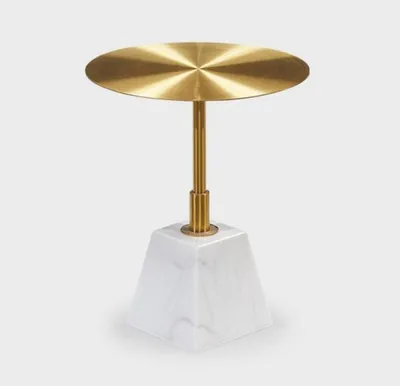 Produktbild von Runder Hochwertiger Metall Beistelltisch Stilvolle Kaffeetische Design