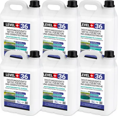 Produktbild von Dichtsungsmittel Flüssig 30L für Beton und Zementestriche, Mörtelzusatzmittel, Belüftungsmittel RM36