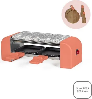 Immagine prodotto di Griglia per raclette da 450 w per 2 persone Livoo DOC306