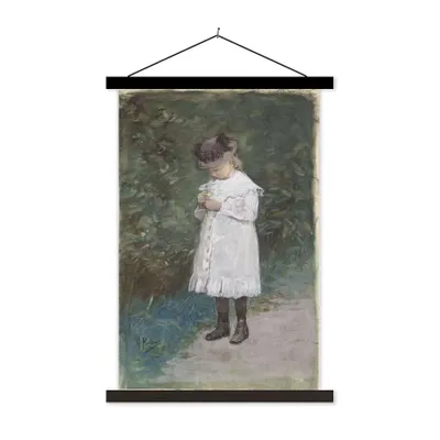 Produktbild von MuchoWow® Textilposter Elisabeth Mauve - Gemälde von Anton Mauve 60x90 cm mit schwarzem Rahmen - Poster Wohnzimmer