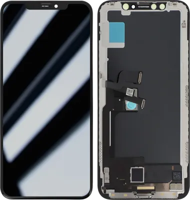 Produktbild von Clappio, Alcalian LCD-Bildschirm für iPhone X + Touchscreen mit Gehäuse, Schwarz