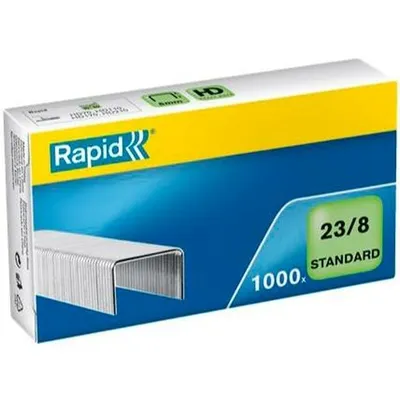 Immagine prodotto di Rapid - Graffette 23/8 Galv Standard 1000pz | Confezione da 1000 pezzi