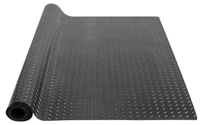 Image de Rouleau de revêtement de sol en caoutchouc, protection durable, entretien facile, 4 x 6 pieds