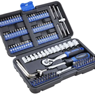 Image de Socket wrench and bit set 132 pieces