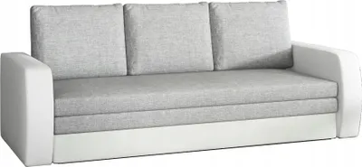 Zdjęcie produktu dla Sofa rozkładana z funkcją spania INVERSA szara/biała
