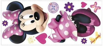 Produktbild von Roommates Rmk2008Gm Rm - Disney Minnie Maus Wandtattoo, Pvc, Bunt, 48