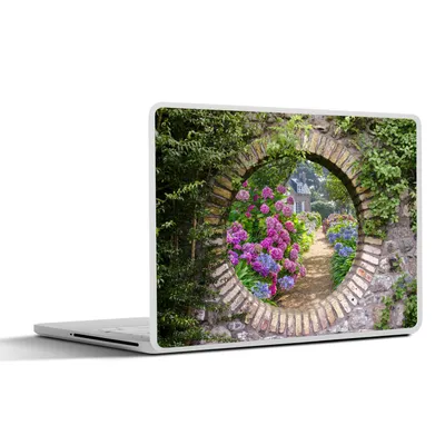 Produktbild von MuchoWow® Laptop Aufkleber Sticker Cover Transparent - Blumen - Hortensie - Sommer 30x21 cm - Sticker für Laptop - Selbstklebend