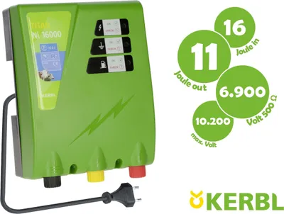 Produktbild von KERBL TITAN Ni 16000 Weidezaungerät, 230V, 16/11 Joule