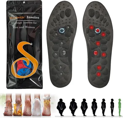 Image de Semelles magnétiques Acupuncture Massage EVA Réflexologie orthopédique_aux