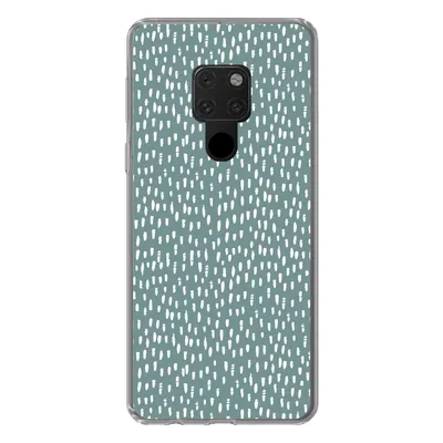 Produktbild von MuchoWow® Handyhülle Schutzhülle Hülle für Huawei P40 Lite Polka dots - Weiß - Grün Silikon Softcase Handy Hülle - Handy