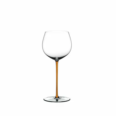 Produktbild von RIEDEL 4900/97O FATTO A MANO Oaked Chardonnay Weinglas - Stiel ORANGE
