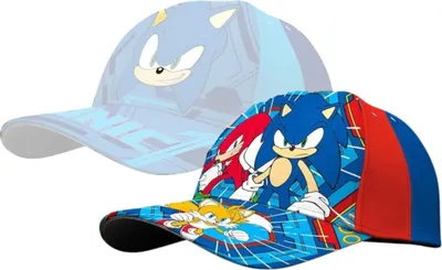 Produktbild von Sonic Cap – Stylische Kinder Kappe mit Sonic the Hedgehog Motiv, 100% Baumwolle Rot