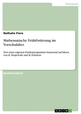 Produktbild von Mathematische Frühförderung im Vorschulalter