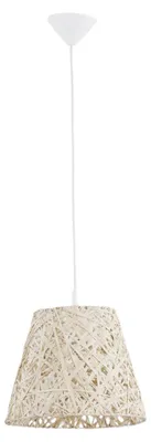 Zdjęcie produktu dla Lampa wisząca Cannuccia beżowa 1xE27x60W wiklina / rattan / słoma wym:120x32x30cm IP20 Alfa