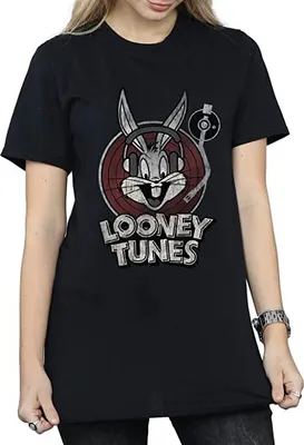 Produktbild von Looney Tunes - T-Shirt Logo für Damen BI1440 (M) (Schwarz)