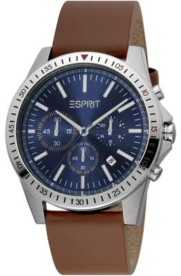 Produktbild von Esprit ES1G278L0035 Alec Uhr Herrenuhr Lederarmband Braun