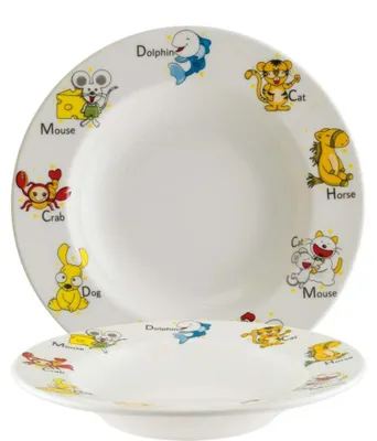 Productafbeelding van Kinderservies, Kids Banquet, diep bord, 23 cm; 30 cl - 12 stuks